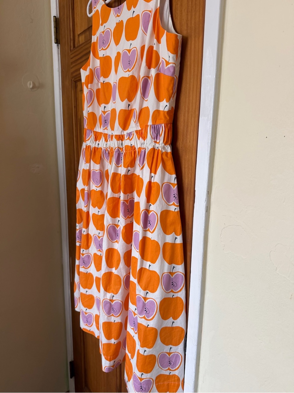 Boden Beatrice  Apple Print Cotton Dress - Picture 4 of 10